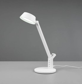 Lampa stołowa LED ze ściemniaczem w matowym białym kolorze (wysokość 40 cm) Ava – Trio