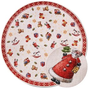 Czerwony okrągły dywan ze świątecznym motywem ø 150 cm Red Christmas – Villeroy&amp;Boch