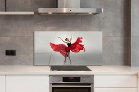 Szkło do Kuchni na Ścianę Portret Kobiety Baletnicy