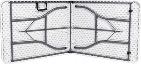 Stół cateringowy CATERON 70x180 cm, biały