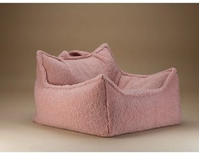 Różowy dziecięcy worek do siedzenia z materiału bouclé Chair – Wigiwama