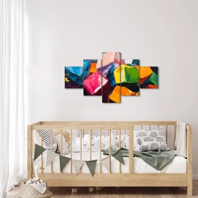 Obraz - Kolorowe kostki (125x70 cm)