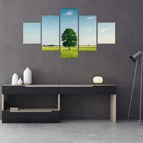 Obraz drzewa na łące (125x70 cm)
