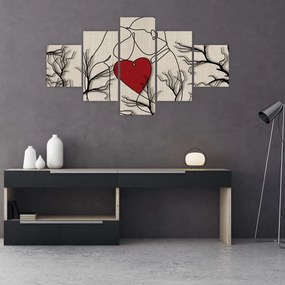 Obraz - Zakochana para (125x70 cm)