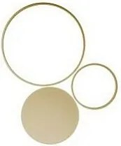 Mała złota lampa sufitowa LED w kropki