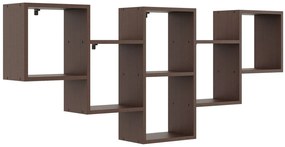 Skandynawska półka do biura w kolorze wenge - Corsaro