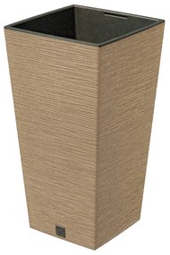 Donica ogrodowa kwadratowa Furu Square Eco Wood 50 cm naturo PROSPERPLAST
