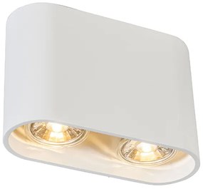 Nowoczesny reflektor biały - Ronda Duo