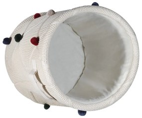 Kremowy tekstylny dziecięcy kosz na zabawki ø 30x35 cm Creme – Kindsgut
