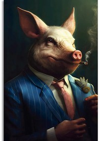 Obrazy zwierzęcy gangster prosię