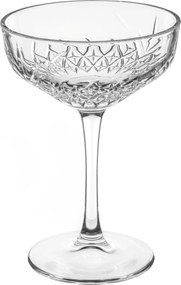 Kieliszki do szampana płaskie, 4 sztuki, 250 ml