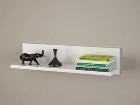 Półka ścienna – 60 cm x 14,5 cm x 14,5 cm – biała – płyta wiórowa pokryta melaminą