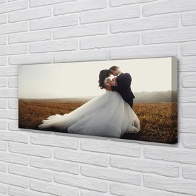 Fotoobraz na płótnie Para Młoda pod Niebem