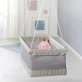 Szara kołyska 90x45 cm Safe asleep – Roba