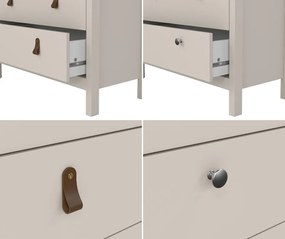 Nowoczesna komoda pokojowa z szufladami Madrid 3+2, kaszmir mat