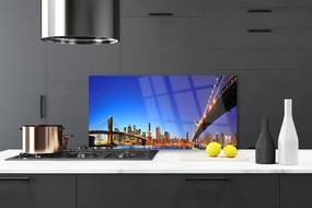 Dekor Szklany do Kuchni Stalowa Konstrukcja Metropolii