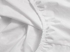 PrzytulneMieszkanie.pl Nieprzemakalne prześcieradło do dziecięcego łóżeczka JERSEY 60x120 cm białe