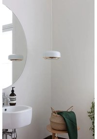 Biała lampa wisząca LED z metalowym kloszem ø 22 cm Hazel mini – UMAGE