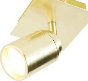 Nowoczesny reflektor łazienkowy mosiądz kwadratowy IP44 - Ducha