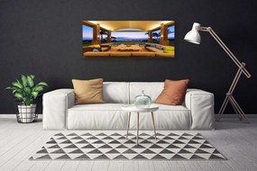 Zdjęcie na płótnie Słoneczne Patio pod Palmami