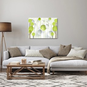 Obraz na szkle abstrakcji z drzewami (70x50 cm)