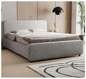 Łóżko tapicerowane bez materaca LAJLA 160x200 cm beżowe