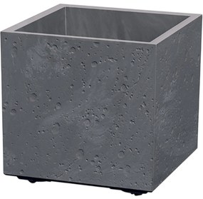 Doniczka SIERRA SQUARE BETON EFFECT 38,5 cm, szary, M