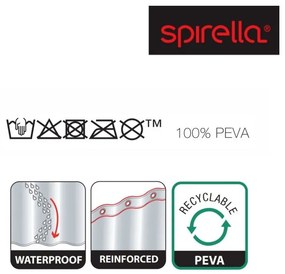 Zasłona prysznicowa 180x200 cm Zebi – Spirella