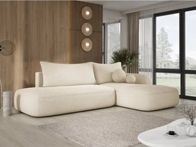 Narożnik BABU z funkcją spania układ L Prawy Tkanina NOWORNEVER 02