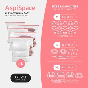Worki próżniowe zestaw 5 szt. Vacuum L – Compactor