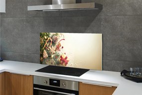 Panel szklany do Kuchni Zimowa Kompozycja z Piernikami