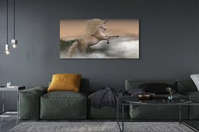 Fotoobraz na płótnie Jednorożec w Chmurach