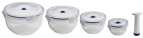 Zestaw 4 pojemników na żywność i pompki próżniowej Compactor Food Saver