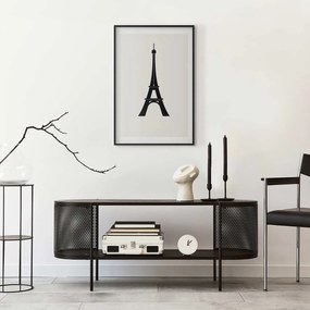 Plakat Wieża Eiffla 60x90 cm z ramą czarną z marginesem ARTGEIST B