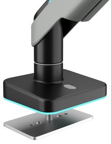 Uchwyt na monitor 49 cali, szaro-czarny LED RGB X-ARM