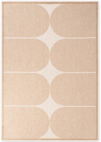 Dywan zewnętrzny dwustronny Duet kremowo-beżowy 120 cm x 170 cm