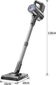 NETTLIFE 500W/40000Pa Bezprzewodowy ręczny odkurzacz z funkcją zamiatania, czas pracy 40 min