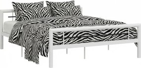 Duże białe metalowe łózko 180x200 cm S6-F95