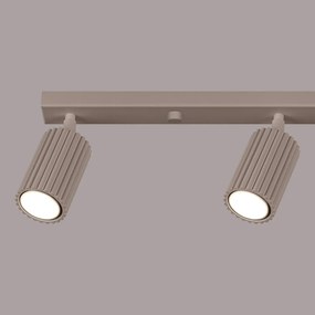 Listwa oświetleniowa 4-punktowa KARBON 4L taupe ryflowana SOLLUX  LIGHTING