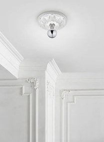 Biała lampa sufitowa ø 30 cm Lilly – Trio