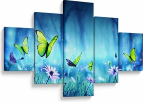 Obraz - Mistyczna leśna polana (125x70 cm)