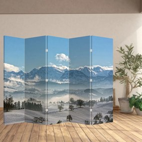 Parawan - Zaśnieżone góry (210x170 cm)