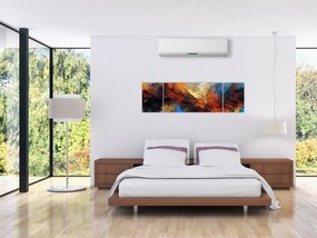 Obraz - Tekstura koloru (170x50 cm)