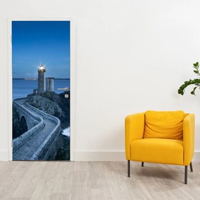 Fototapeta na drzwi - Latarnia morska i morze (95x205cm)