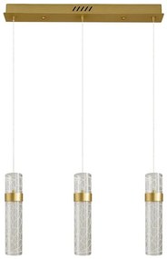 Lampa wisząca LED na lince LAGOS LED/24W/230V złota