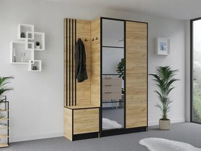 Garderoba EDEN 13 Dąb Craft Złoty