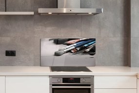 Szklany Panel Pędzle Malarskie