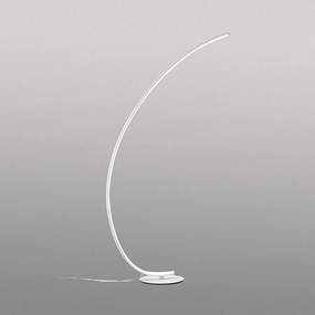 Lampa podłogowa LED Iole, ściemnialna, 30 W, ciepłe światło, 3000 K - Lampa podłogowa w kolorze satynowej bieli, nowoczesna aluminiowa konstrukcja, IP20