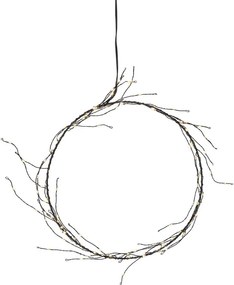 Czarna dekoracja świetlna ze świątecznym motywem ø 24 cm Nike – Star Trading