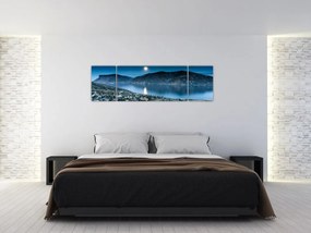 Obraz nocnego krajobrazu, Islandia (170x50 cm)
